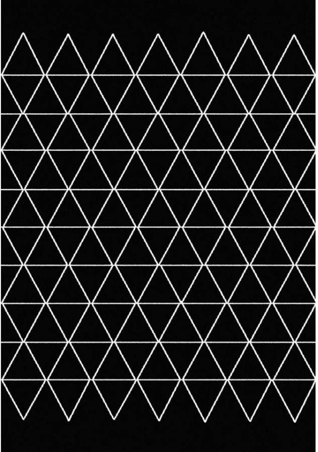 Leen Bakker Vloerkleed Morris zwart 120x170 cm