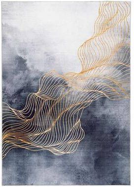 Leen Bakker Vloerkleed Sidia zwart 160x230 cm