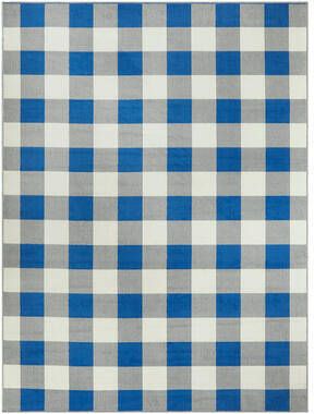 Leen Bakker Vloerkleed Tindari blauw 160x213 cm