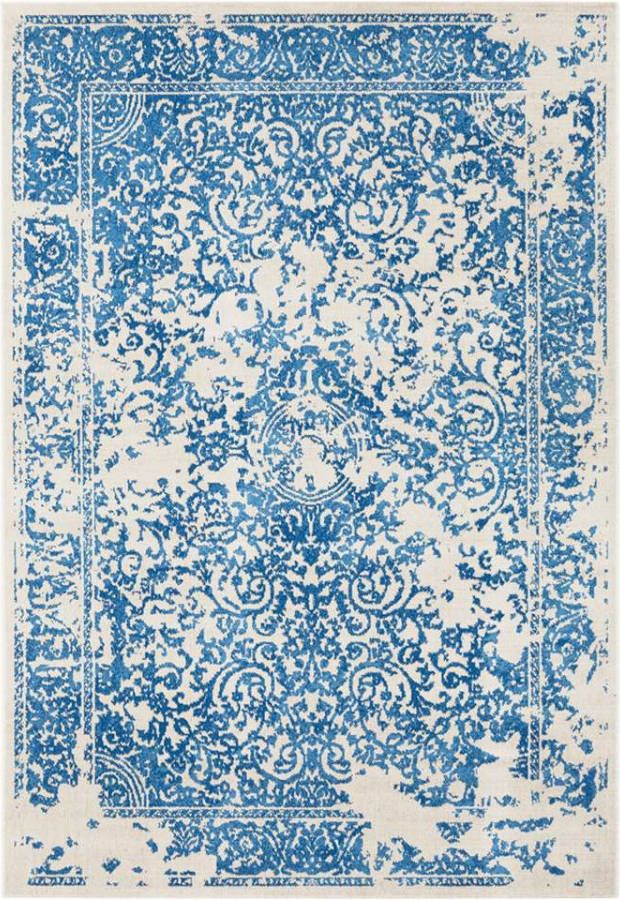 Leen Bakker Vloerkleed Williston blauw 160x230 cm