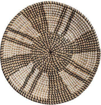 Leen Bakker Wandbord Camo Zwart Zeegras Ø45 cm
