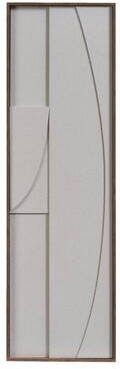Leen Bakker Wanddecoratie Abstract Off-white MDF 115x35 cm