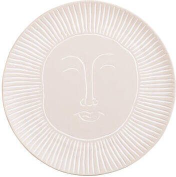 Leen Bakker Wanddecoratie Sunny Beige Aardewerk Ø30 cm