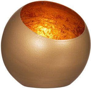 Leen Bakker Waxinelichthouder Brussel Goud 10x10x9 cm