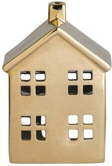 Leen Bakker Waxinelichthouder Huis Goud 14 5x10 5x6 5 cm