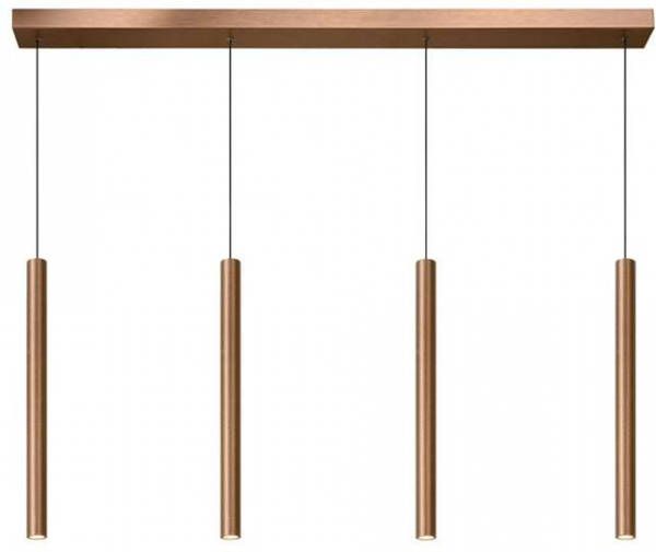 Lucide LORENZ Hanglamp LED Dimb. 4x4W 3000K Roest bruin