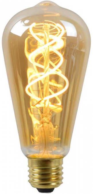 Lucide LED Bulb Filament lamp E27 amber Ã˜6 4 cm Leen Bakker