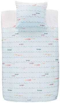 Present Time Covers & Co dekbedovertrek Fishy multikleur 120x150 cm Leen Bakker