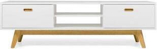 Royal Patio Tenzo TV-meubel Bess wit eiken 50x170x43 cm Leen Bakker