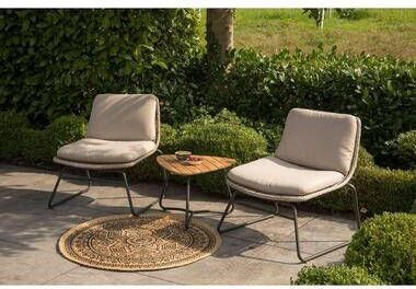 SenS-Line Exotan loungeset Danic (incl. kussens) bruin beige Leen Bakker