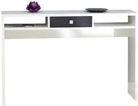Symbiosis wandtafel Helsoya wit zwart 79 2x120x28 cm Leen Bakker