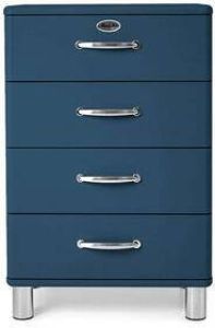 Tenzo ladekast Malibu 4 lades petrol 92x60x41 cm Leen Bakker