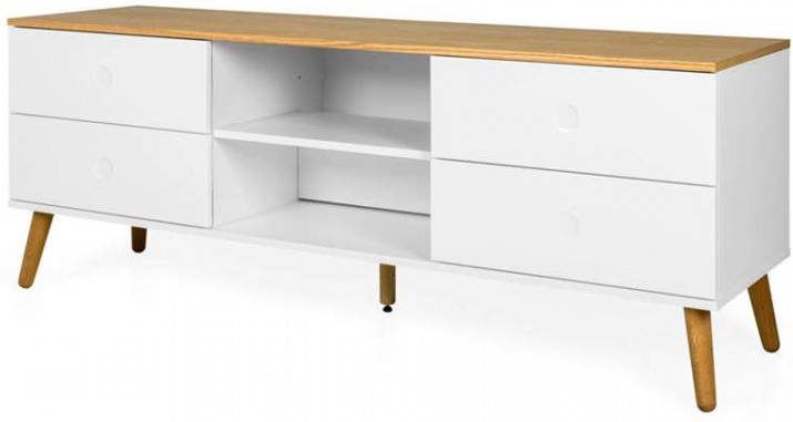 Tenzo tv-meubel Dot wit eiken 60x162x43 cm Leen Bakker