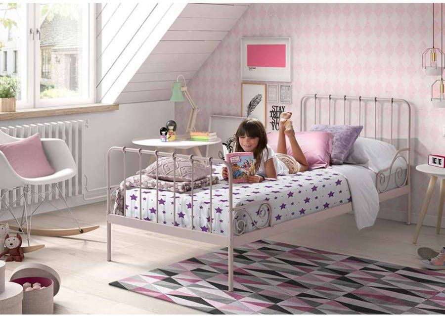 Vipack bed Alice roze 90x200 cm Leen Bakker