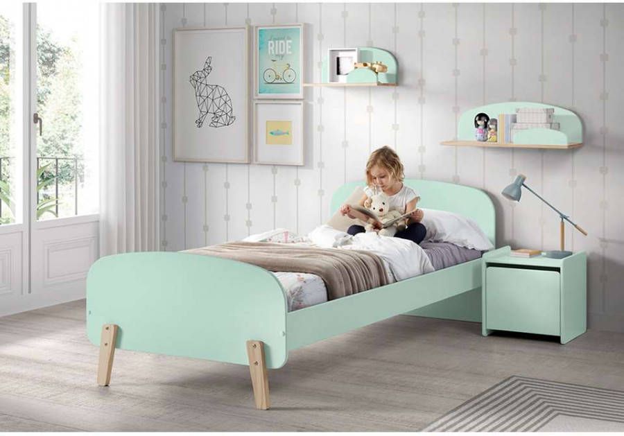 Vipack bed Kiddy mintgroen 72 5x95x205 5 cm Leen Bakker