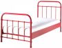 Vipack New York Kinderbed Metalen Bedframe met Lattenbodem 90x200 cm Rood - Thumbnail 3