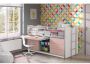 Vipack halfhoogslaper Bonny met uitschuifbaar bureau roze 116x96x207 cm Leen Bakker - Thumbnail 2