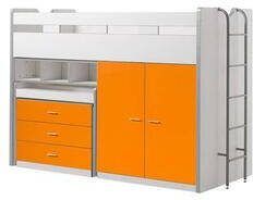 Vipack Ledikant met bergruimte in verschillende kleurencombinaties hoog ligoppervlak 90x 200 cm