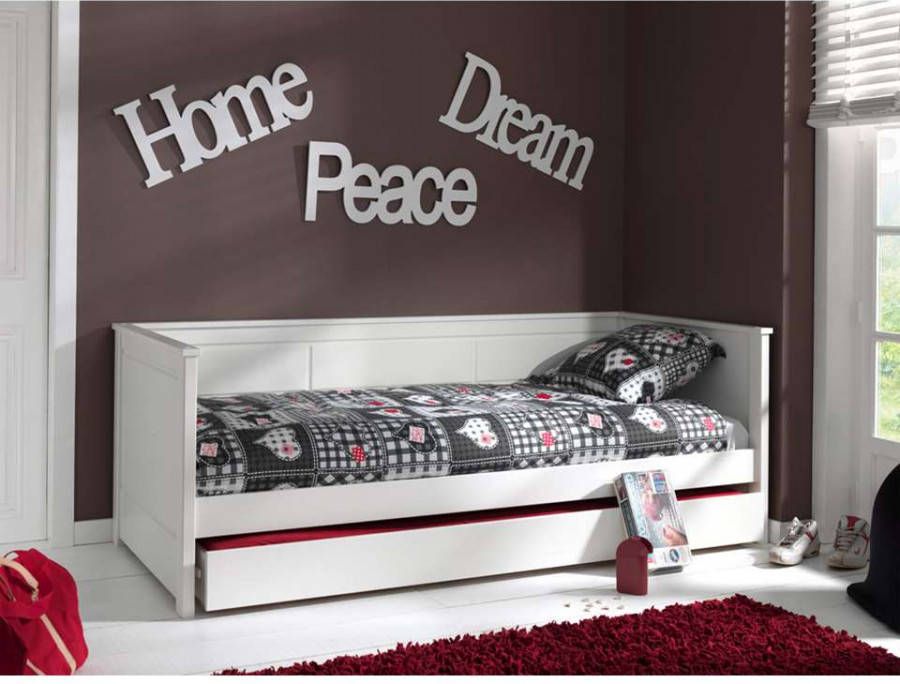 Vipack kajuitbed Pino met onderbed wit 76 5x98 8x209 4 cm Leen Bakker