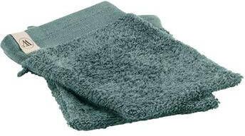 Walra washand (set van 2) groen 16x21 cm Leen Bakker
