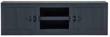 WOOOD tv-dressoir Benson matzwart 56x180x46 cm Leen Bakker