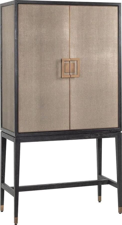 Barkast Bloomingville 2-deuren shagreen goud