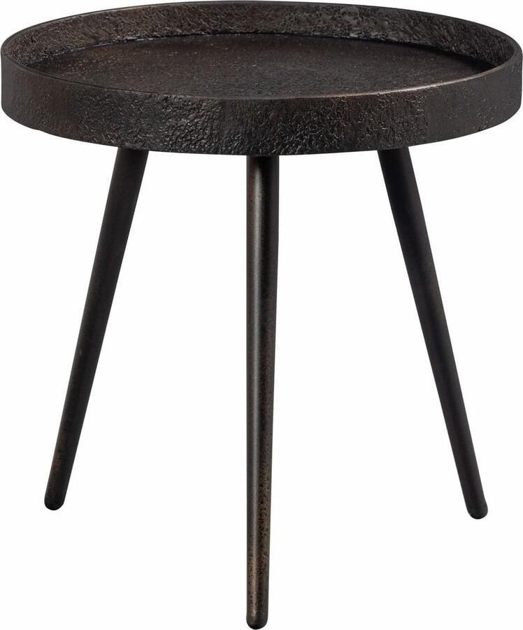 BePureHome | Bounds Bijzettafel M Hout metaal Antique Goud 41xØ41 | Woonkamertafels | Bijzettafel