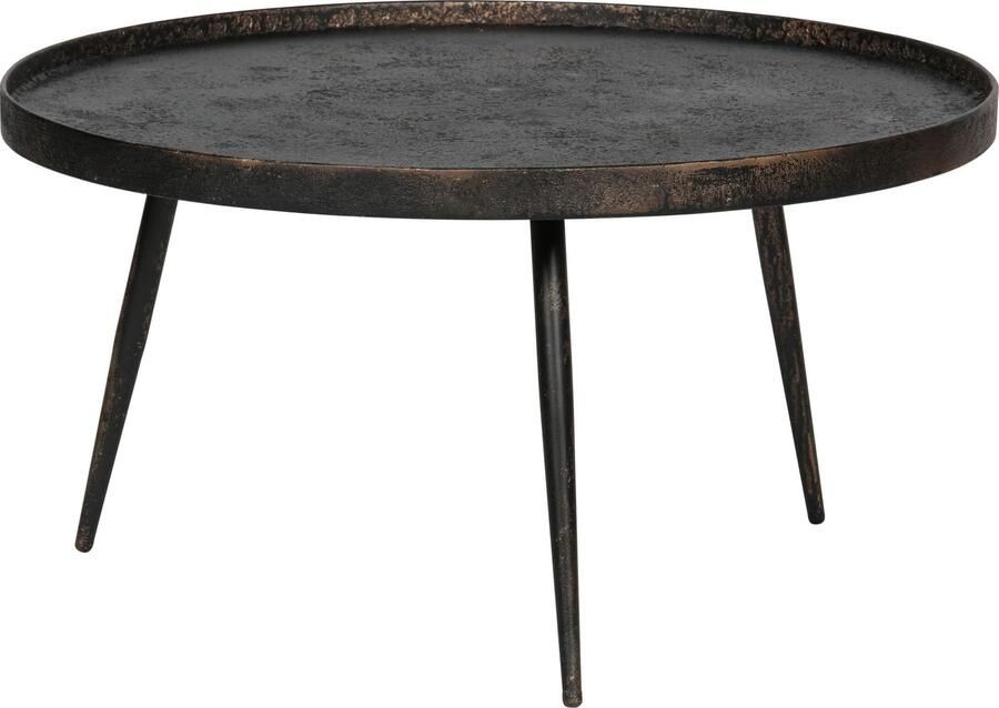BePureHome | Bounds Bijzettafel Xl Hout metaal Antique Goud 40xØ76 | Woonkamertafels | Bijzettafel