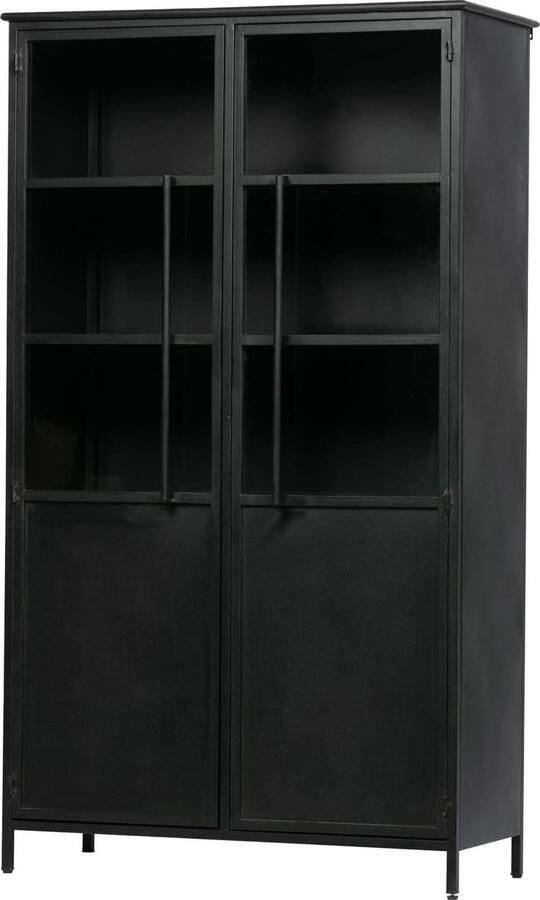 WOOOD Vitrinekast Exhibit met glazen deuren en veel opbergruimte h 170 cm x b 99 cm - Foto 4