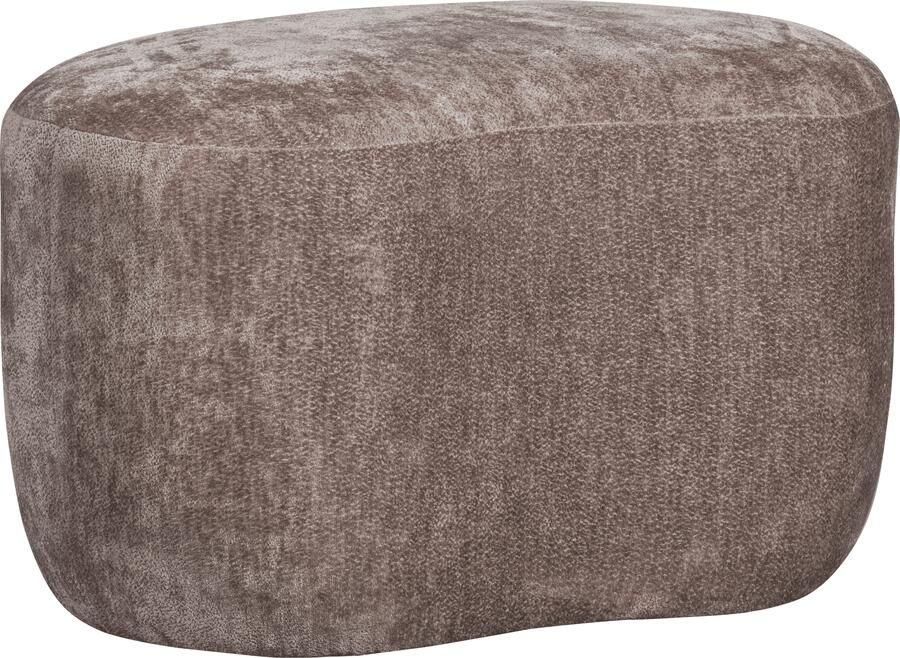 BePureHome | Popular organische poef taupe | Woonaccessoires | Poef - Foto 1