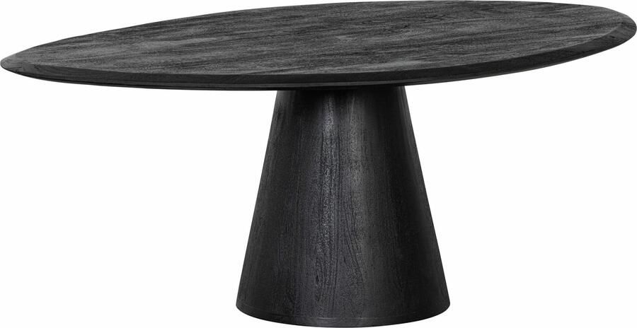 BePureHome | Posture Salontafel Hout Zwart -Ø120cm | Woonkamertafels | Salontafel - Foto 3