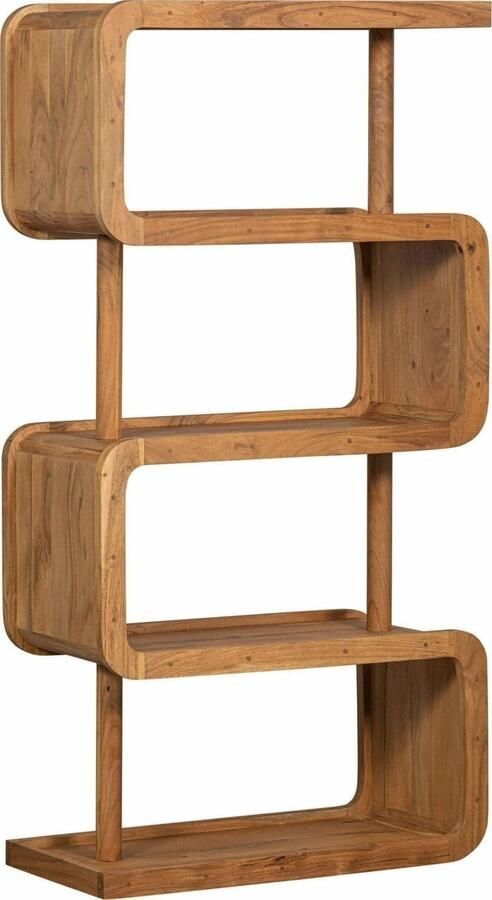 BePureHome | Rattle Open Kast Hout Naturel | Woonkamer meubels | BergkastKast