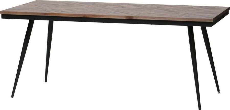 BePureHome | Rhombic eettafel 180x90cm hout metaal | Eettafels | Eettafel - Foto 6