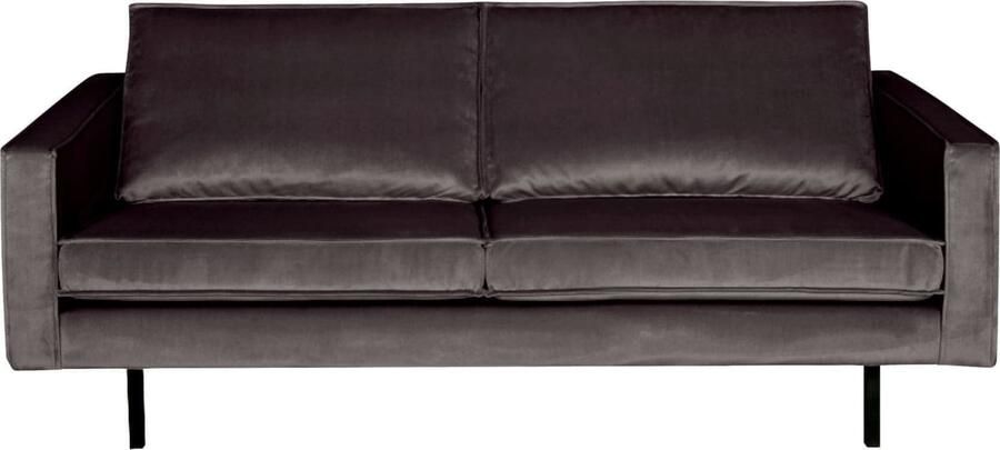 BePureHome | Rodeo 2 5-zitsbank Velvet Antraciet | Zitmeubels woonkamer | 2 5-zitsbank - Foto 1