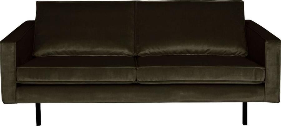 BePureHome | Rodeo 2 5-zitsbank velvet dark green hunter | Zitmeubels woonkamer | 2-zitsbank