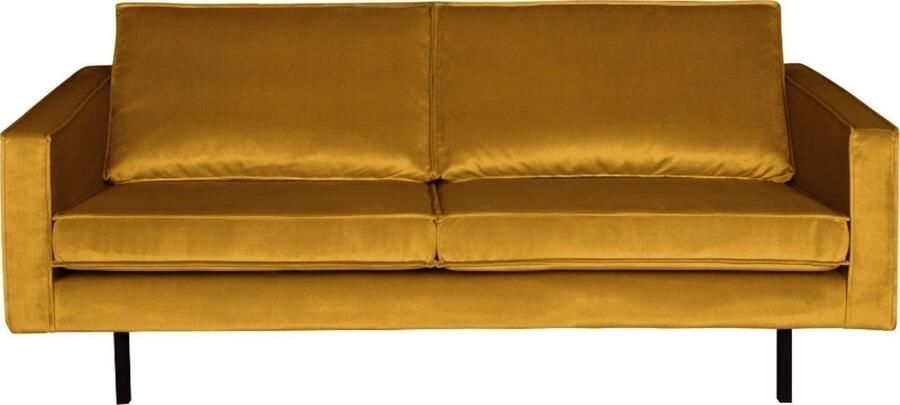 BePureHome | Rodeo 2 5-zitsbank velvet oker | Zitmeubels woonkamer | 2-zitsbank
