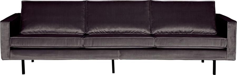 BePureHome | Rodeo 3-zitsbank Velvet Antraciet | Zitmeubels woonkamer | 3-zitsbank