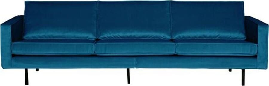 BePureHome | Rodeo 3-zitsbank velvet blue | Zitmeubels woonkamer | 3-zitsbank