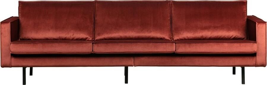 BePureHome | Rodeo 3-zitsbank velvet chestnut | Zitmeubels woonkamer | 3-zitsbank