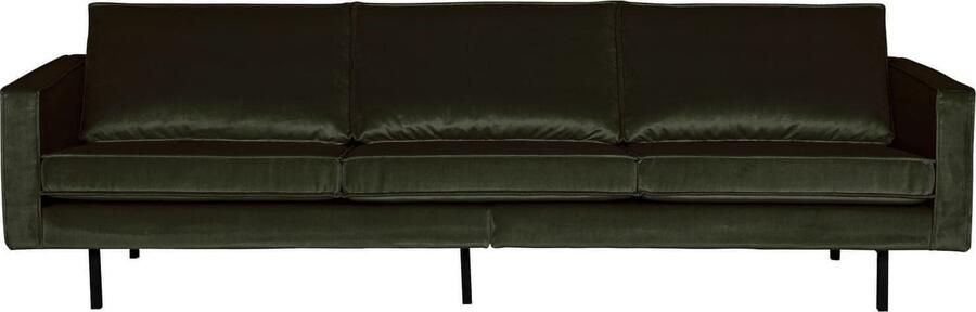 BePureHome | Rodeo 3-zitsbank velvet dark green hunter | Zitmeubels woonkamer | 3-zitsbank