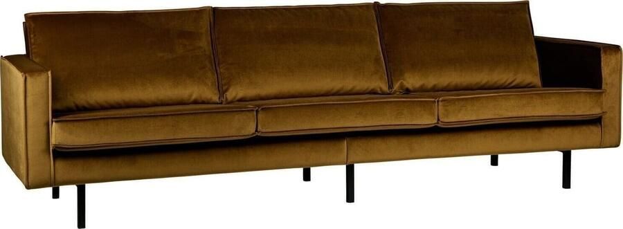 BePureHome | Rodeo 3-zitsbank velvet honinggeel | Zitmeubels woonkamer | 3-zitsbank - Foto 5