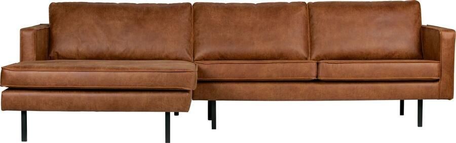 BePureHome | Rodeo Chaise Longue Links Cognac | Zitmeubels woonkamer | Hoekbank - Foto 3