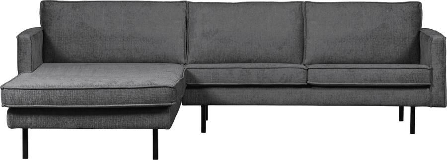 BePureHome | Rodeo chaise longue links structure velvet mountain | Zitmeubels woonkamer | Hoekbank