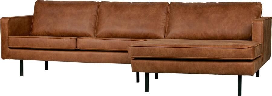 BePureHome | Rodeo Chaise Longue Rechts Cognac | Zitmeubels woonkamer | Hoekbank - Foto 3