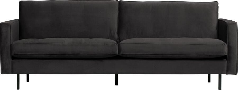 BePureHome | Rodeo Classic 2 5-zitsbank Velvet Antraciet | Zitmeubels woonkamer | 2 5-zitsbank