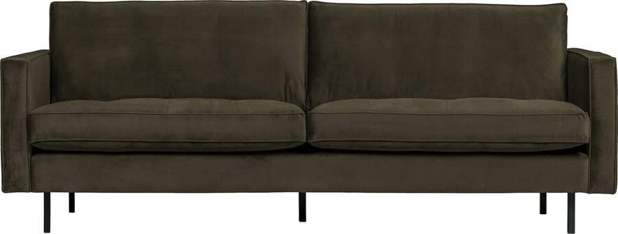 BePureHome | Rodeo Classic 2 5-zitsbank Velvet Dark Green Hunter | Zitmeubels woonkamer | 2 5-zitsbank