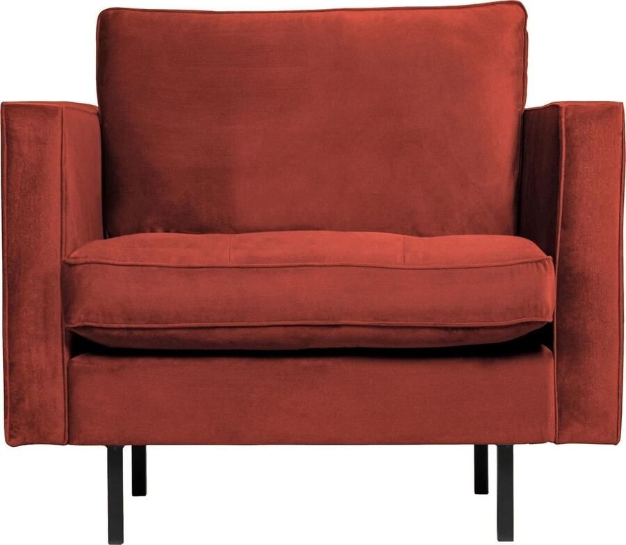 BePureHome | Rodeo Classic Fauteuil Velvet Chestnut | Zitmeubels woonkamer | Fauteuil