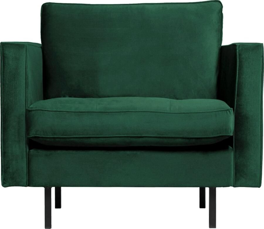 BePureHome | Rodeo Classic Fauteuil Velvet Green Forest | Zitmeubels woonkamer | Fauteuil