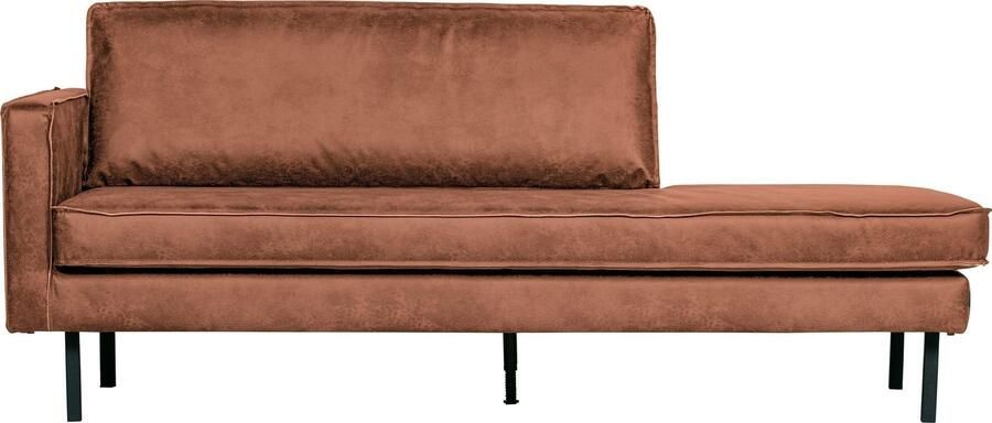 BePureHome | Rodeo Daybed Left Cognac | Zitmeubels woonkamer | 2-zitsbank