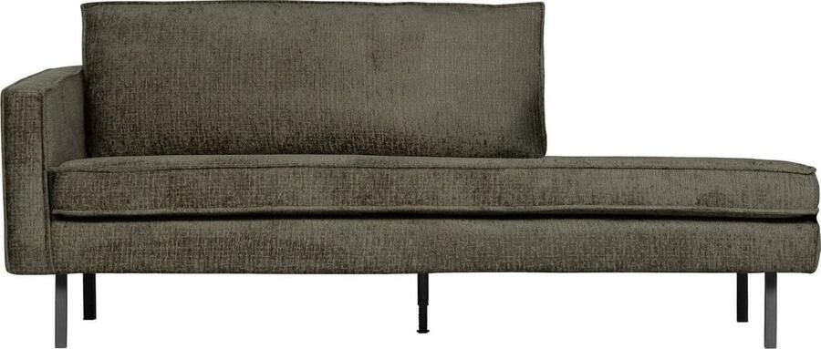 BePureHome | Rodeo daybed left structure velvet frost | Zitmeubels woonkamer | 2-zitsbank